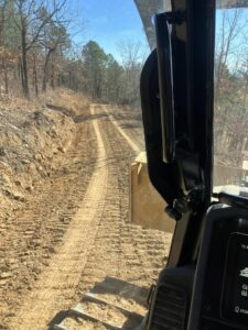 Earth mover access road