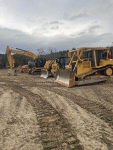 Shipman Construction earth movers